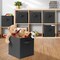 Casafield Set of 12 Collapsible Fabric Cube Storage Bins - 11" Foldable Cloth Baskets for Shelves, Cubby Organizers & More